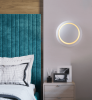 PS1037A(606). Nordic simple round rotating outdoor bedroom courtyard wall lamp