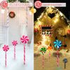 Solar Christmas Candy Light Set of 3 IP65 Waterproof Solar Lollipops Stake Lamp for Patio Yard Garden Pathway Outdoor Christmas Decorative Light