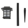 Free shipping 6pcs White LED Solar Lantern Torch Light Garden Landscape Lighting YJ