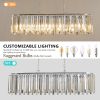 Modern Oval Crystal ceiling chandelier Luxury Home Decor Light Fixture