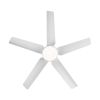 YUHAO Modern 48 in. Integrated LED Ceiling Fan Lighting with 5 White Blades