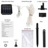 Solar Umbrella Lights Outdoor Parasol String Light 8 Lighting Mode Waterproof 104 LED 8 Bundles Warm White