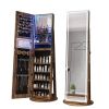 Standing Jewelry Cabinet with Adjustable LED Lights