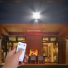 Solar Wall Light Outdoor 72 LED Beads PIR Motion Sensor Remote Control Wireless Lamps IP45 Waterproof Lighting for Garage Front Door Garden Pathway