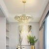 8-Light 23.6" Wide Crystal Waterfall Chandelier