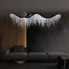 Dangling Wave Crystal Chandeliers