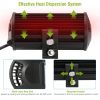 7in LED Light Bar 120W 12000LM LED Work Light Pods Offroad Driving Lights IP67 Waterproof Fog Light Spot Flood Beam for Jeep Trailer Truck Bus Boat