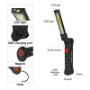 Sanyi Magnetic LED Flashlight USB Rechargeable Work Inspection Light 5 Modes Torch COB Lanterna Hanging Hook Lamp With USB Cable