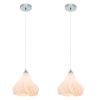 Simple Three-dimensional Petal Design Chandeliers,No bulbs(Two outfit)