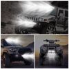 7" LED Light Bar Single Row Offroad Spot Lights 18W Ultra Slim Straight Work Light for Trailer Truck Bus Boat