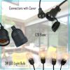 1/2PCS 48 ft Outdoor Waterproof LED Light Bulbs