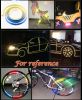 Adhesive Reflective Warning Sticker Night Reflection Tape Roll for Car Bike Moto - Yellow