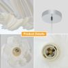 Simple Three-dimensional Petal Design Chandeliers,No bulbs(Two outfit)