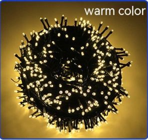 Solar-powered String Lights 8 Function LED Outdoor Waterproof (Option: Warm-Regular Style 7 M 50 Lights)