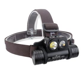 Simple Creative Double Lamp Headlight (Option: XHP50.2 with battery)