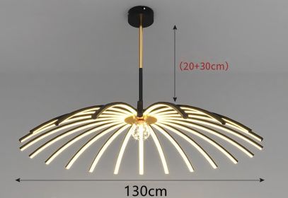 Led Chandelier In Dining Room Bedroom (Option: Black A-22heads-White light)