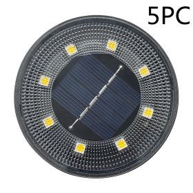 Solar Lawn Lamp Outdoor Courtyard Induction Type (Option: 86 Models Underground Lamp-Warm Light 5PC)