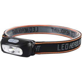 Special Strong Light Charging Super Bright Night Fishing Head Lamp (Option: Black no induction-1pcs)