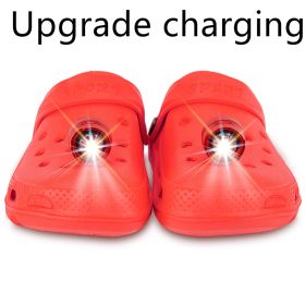 Spot Hiking Camping Essential Bean Shoe Lamp (Option: Red Upgrade charging-1PCS)