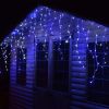 13FT 96LED Icicle String Light w/19 Drops Indoor/Outdoor Xmas Light Party Decor