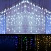 13FT 96LED Icicle String Light w/19 Drops Indoor/Outdoor Xmas Light Party Decor