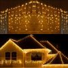 13FT 96LED Icicle String Light w/19 Drops Indoor/Outdoor Xmas Light Party Decor