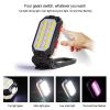 Powerful COB Work Light Rechargeable LED Flashlight Adjustable Waterproof Camping Lantern Magnet Design with Power Display