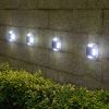 8 LED Solar Wall Light For Outdoor Courtyard Garden; Christmas Party Decoration; LED Lights